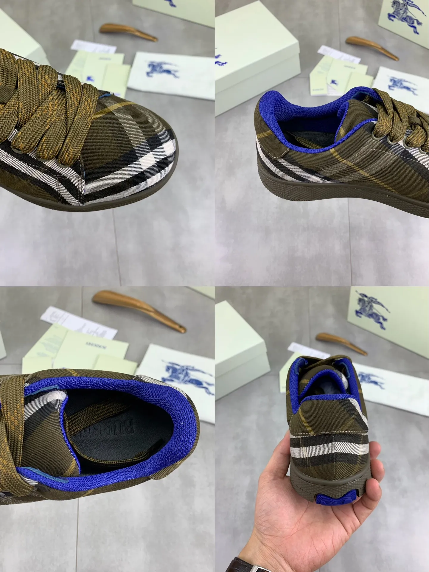 Factory price P580 [BURBERRY] Burberry - High-end quality original order - Upper: imported 🔝 original material - Lining: cowhide lining, feet; water-dyed cowhide - Outsole: ultra-light TPR rubber; two-color molded outsole - Super high quality control · Fine workmanship: highlighted (high-end, extravagance, grade) -Size: 38-46 (Male 38 46 can be customized) · Color: 4️⃣ colors available